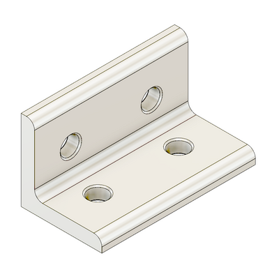 MODULAR SOLUTIONS ANGLE BRACKET&lt;br&gt;30MM TALL X 60MM WIDE W/ HARDWARE